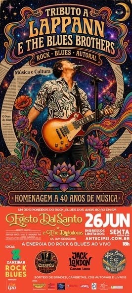 TRIBUTO A LAPPAN E THE BLUESROTHERS - 26 DE JUNHO - SEXTA FEIRA