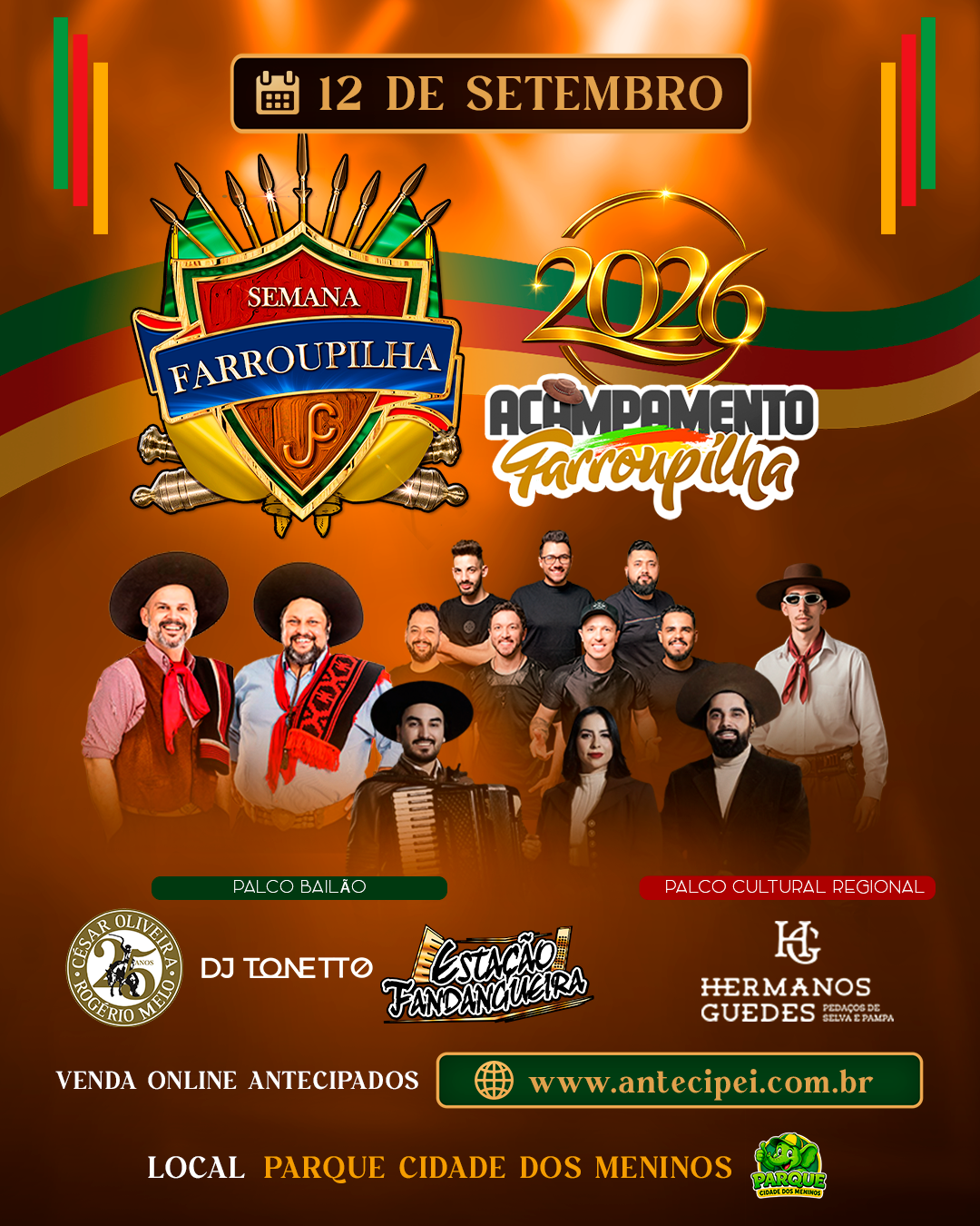 Semana Farroupilha 2026 Junção  dos Casco Baile 12-09